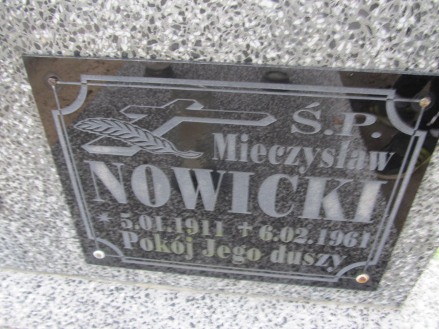 Mieczysław NOWICKI 1911 Gubin - Grobonet - Wyszukiwarka osób pochowanych
