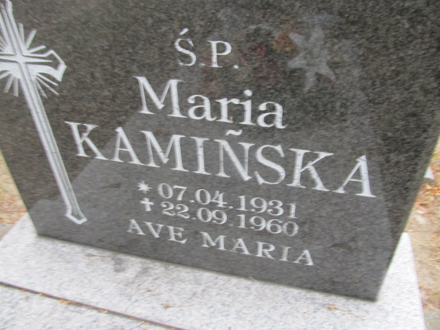  KAMIŃSKA 1931 Gubin - Grobonet - Wyszukiwarka osób pochowanych