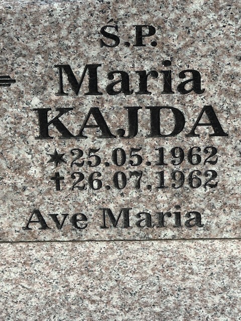 Grób MARIA KAJDA