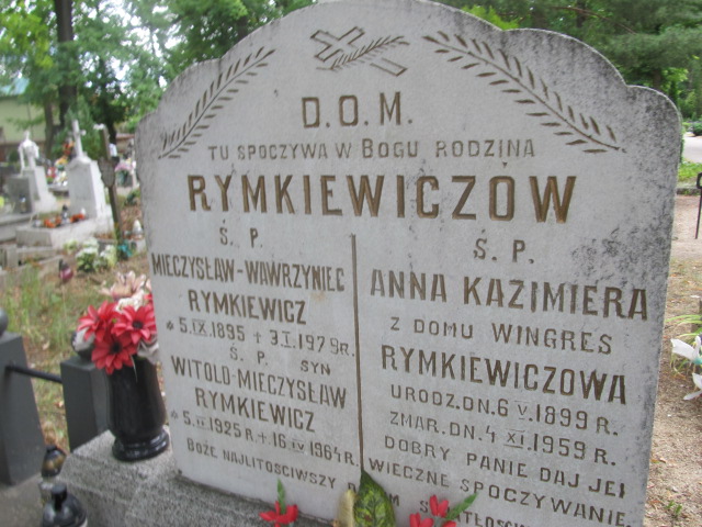 Witold RYMKIEWICZ 1925 Gubin - Grobonet - Wyszukiwarka osób pochowanych