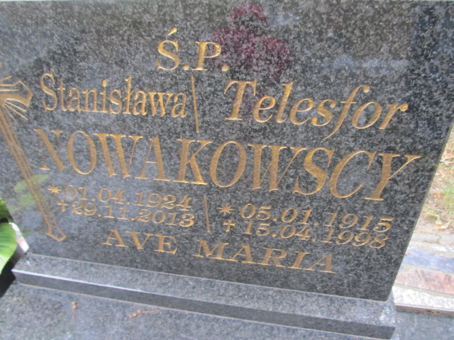 Stanisława NOWAKOWSKA 1924 Gubin - Grobonet - Wyszukiwarka osób pochowanych