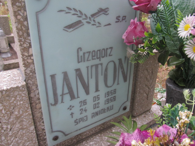 Grzegorz JANTOŃ 1958 Gubin - Grobonet - Wyszukiwarka osób pochowanych