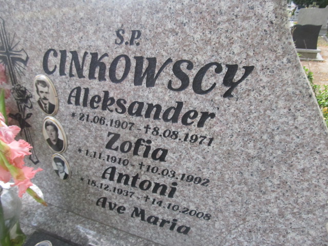 Lucyna Szelag-Cinkowska 1940 Gubin - Grobonet - Wyszukiwarka osób pochowanych