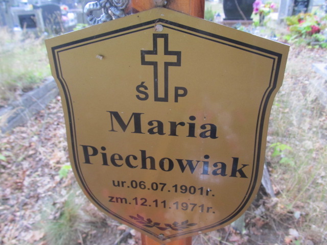 Maria PIECHOWIAK 1901 Gubin - Grobonet - Wyszukiwarka osób pochowanych