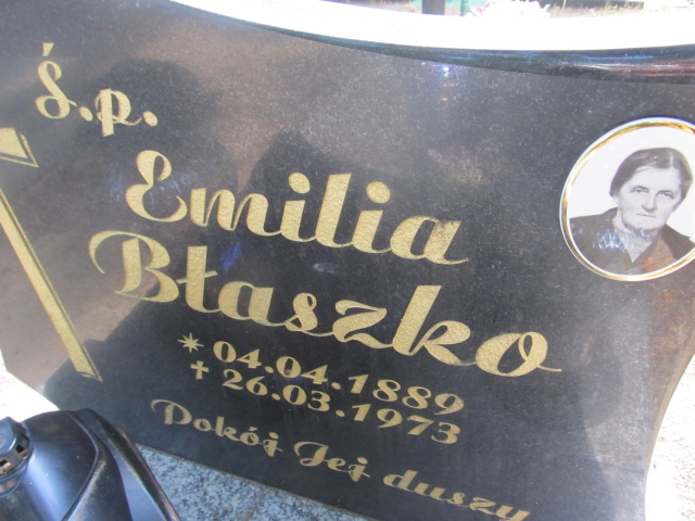Emilia BŁASZKO 1889 Gubin - Grobonet - Wyszukiwarka osób pochowanych