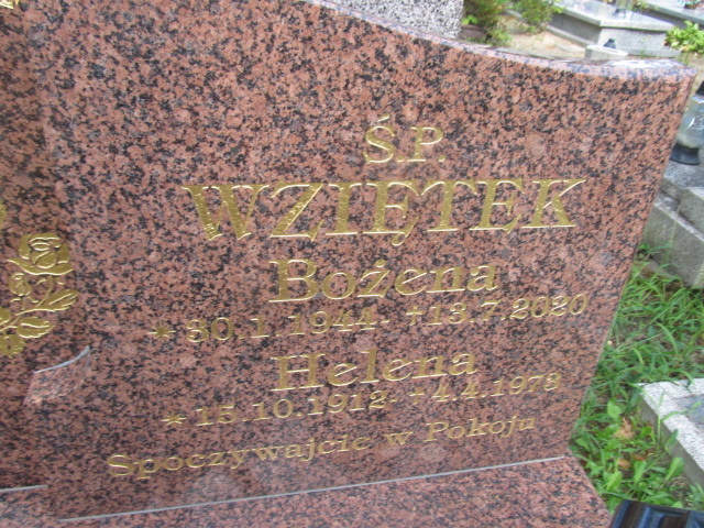 Helena WZIĘTEK 1912 Gubin - Grobonet - Wyszukiwarka osób pochowanych