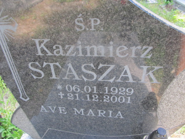 Kazimierz STASZAK 1929 Gubin - Grobonet - Wyszukiwarka osób pochowanych