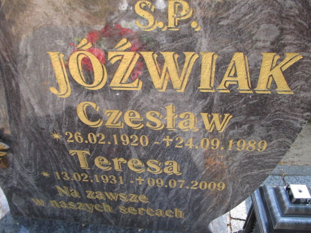 Teresa Jóźwiak 1931 Gubin - Grobonet - Wyszukiwarka osób pochowanych