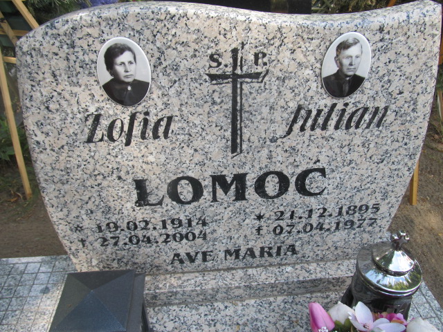 Julian Łomoć 1895 Gubin - Grobonet - Wyszukiwarka osób pochowanych