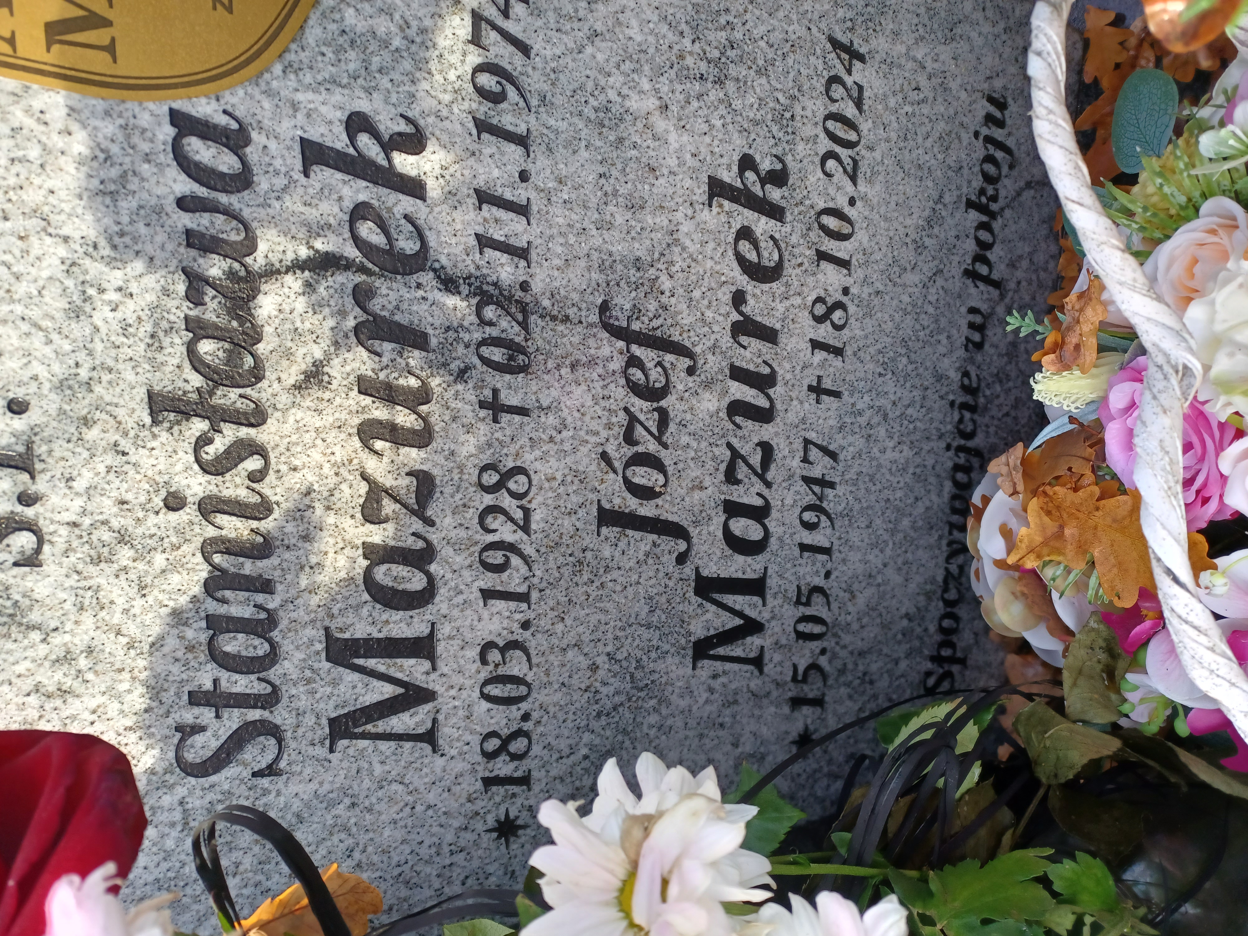 Grób STANISŁAWA MAZUREK