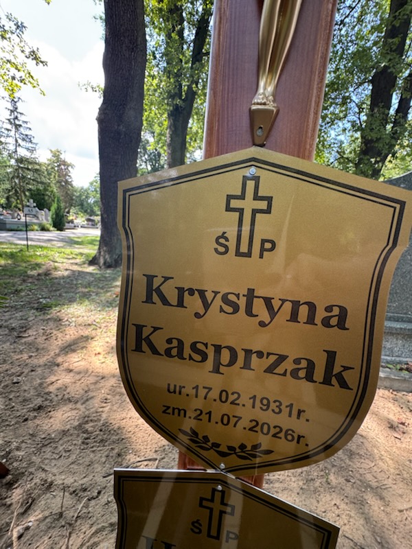 Grób KRYSTYNA KASPRZAK