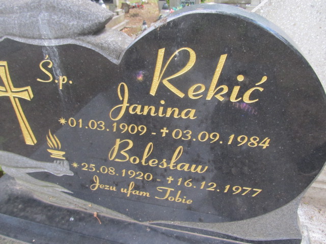 Bolesław Rekić 1920 Gubin - Grobonet - Wyszukiwarka osób pochowanych