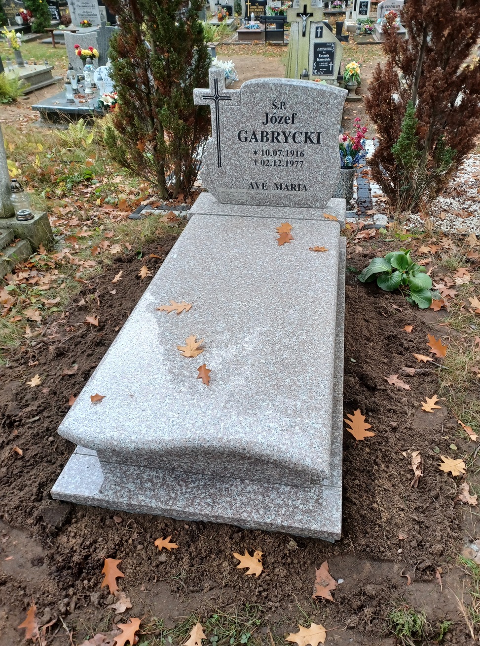 Józef Gabrycki 1916 Gubin - Grobonet - Wyszukiwarka osób pochowanych