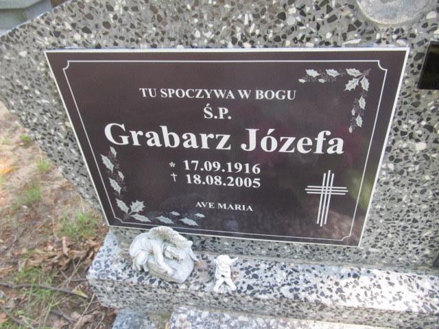 Józefa Grabarz 1916 Gubin - Grobonet - Wyszukiwarka osób pochowanych