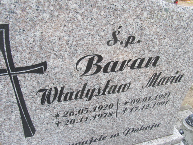 Maria Baran 1921 Gubin - Grobonet - Wyszukiwarka osób pochowanych