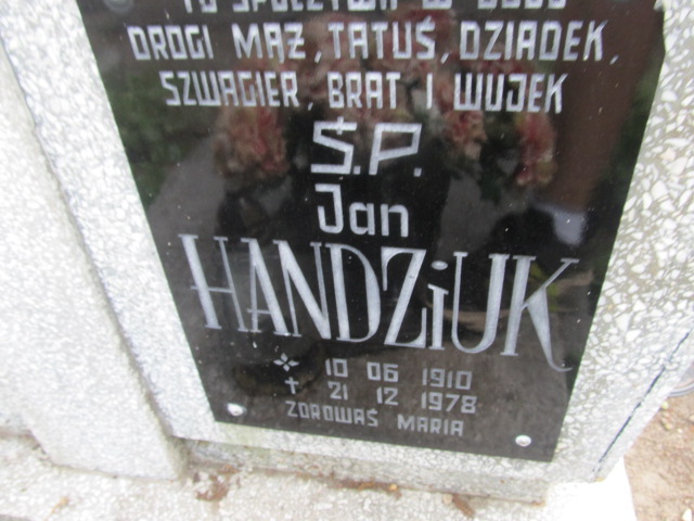 Jan Handziuk 1910 Gubin - Grobonet - Wyszukiwarka osób pochowanych