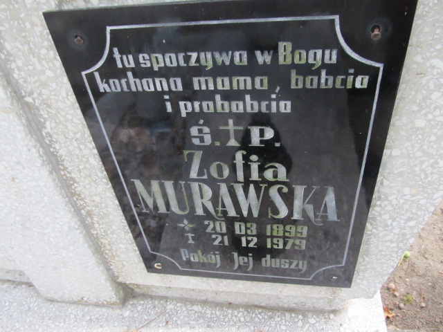 Zofia Murawska 1899 Gubin - Grobonet - Wyszukiwarka osób pochowanych