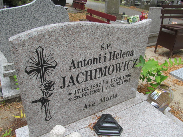 Helena JACHIMOWICZ 1906 Gubin - Grobonet - Wyszukiwarka osób pochowanych