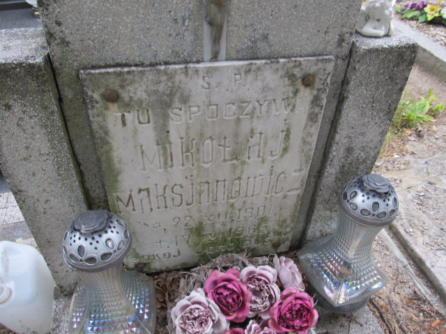 Mikołaj MAKSJANOWICZ 1902 Gubin - Grobonet - Wyszukiwarka osób pochowanych
