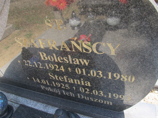 Bolesław SZAFRAŃSKI 1924 Gubin - Grobonet - Wyszukiwarka osób pochowanych