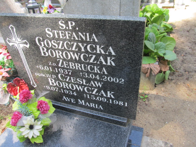 Czesław BOROWCZAK 1934 Gubin - Grobonet - Wyszukiwarka osób pochowanych