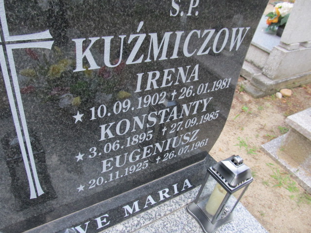 Konstanty KUŹMICZOW 1895 Gubin - Grobonet - Wyszukiwarka osób pochowanych