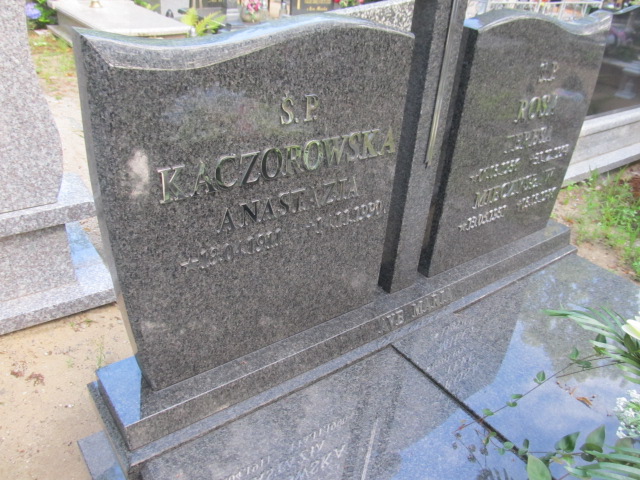 Anastazja KACZOROWSKA 1911 Gubin - Grobonet - Wyszukiwarka osób pochowanych