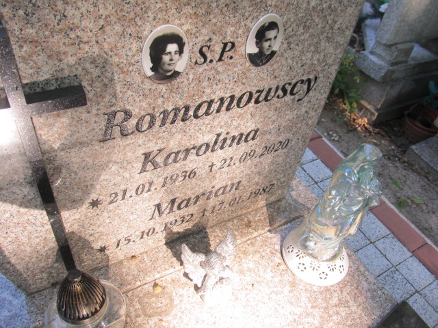 Karolina ROMANOWSKA 1936 Gubin - Grobonet - Wyszukiwarka osób pochowanych