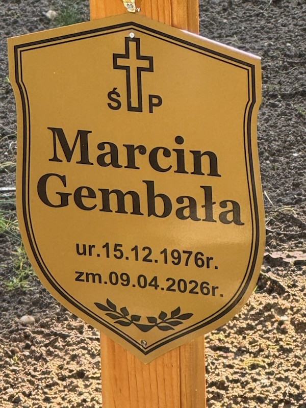 Grób MARCIN GEMBAŁA