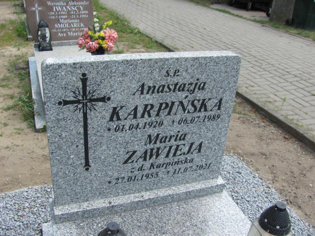 Anastazja KARPIŃSKA 1920 Gubin - Grobonet - Wyszukiwarka osób pochowanych