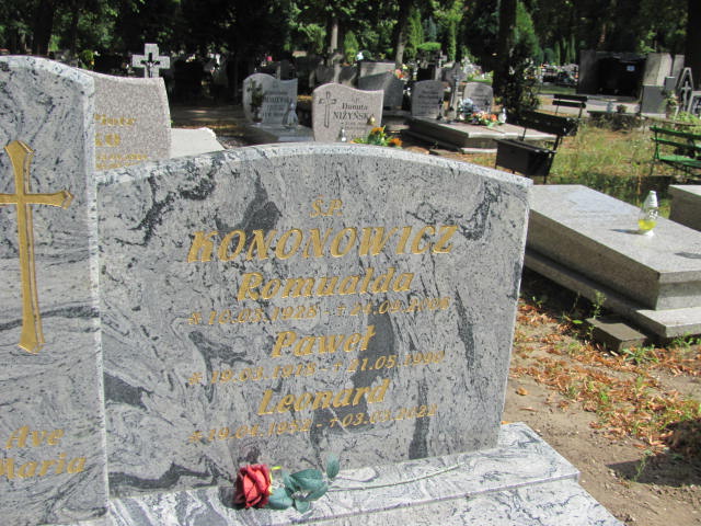 Paweł KONONOWICZ 1918 Gubin - Grobonet - Wyszukiwarka osób pochowanych