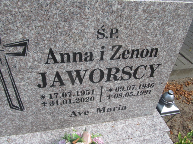 Zenon JAWORSKI 1946 Gubin - Grobonet - Wyszukiwarka osób pochowanych