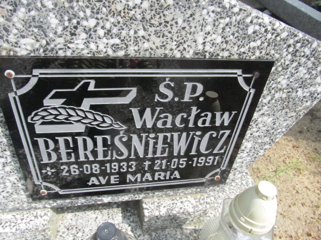  BEREŚNIEWICZ 1933 Gubin - Grobonet - Wyszukiwarka osób pochowanych
