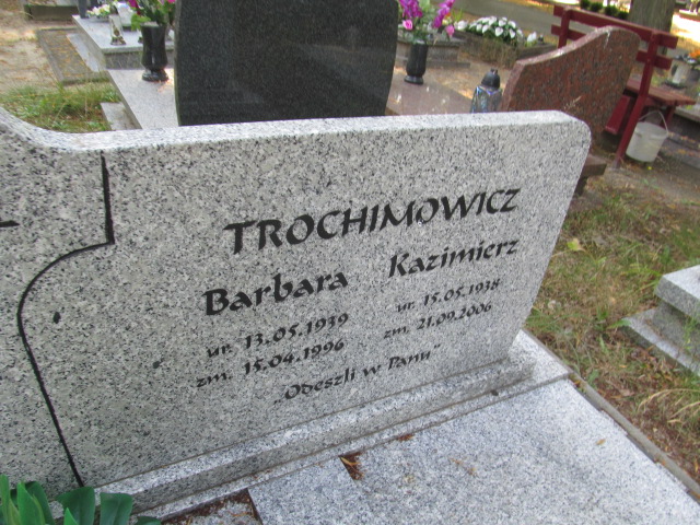 Kazimierz TROCHIMOWICZ 1938 Gubin - Grobonet - Wyszukiwarka osób pochowanych