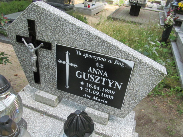 Anna GUSZTYN 1899 Gubin - Grobonet - Wyszukiwarka osób pochowanych