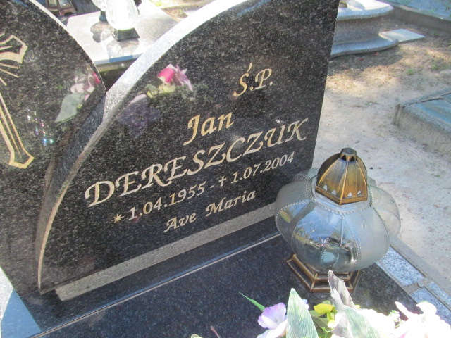 Jan DERESZCZUK 1955 Gubin - Grobonet - Wyszukiwarka osób pochowanych