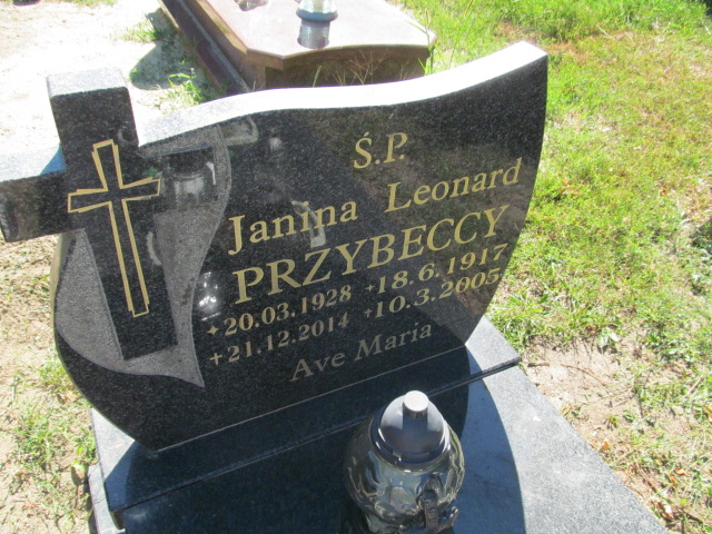 Janina PRZYBECKA 1928 Gubin - Grobonet - Wyszukiwarka osób pochowanych