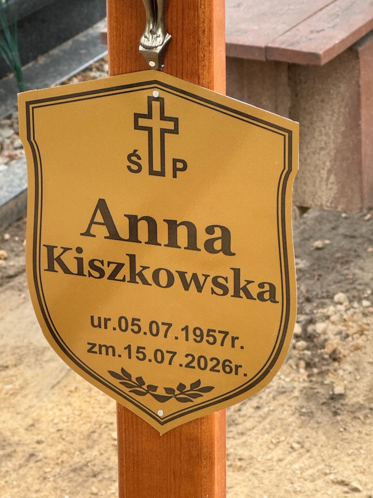 Grób ANNA KISZKOWSKA