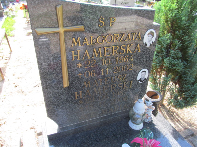 Małgorzata HAMERSKA 1964 Gubin - Grobonet - Wyszukiwarka osób pochowanych