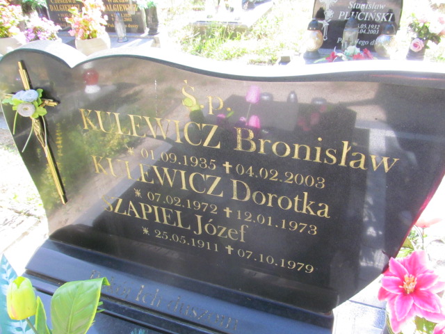 Józef SZAPIEL 1911 Gubin - Grobonet - Wyszukiwarka osób pochowanych