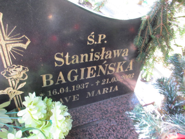Stanisława BAGIEŃSKA 1937 Gubin - Grobonet - Wyszukiwarka osób pochowanych
