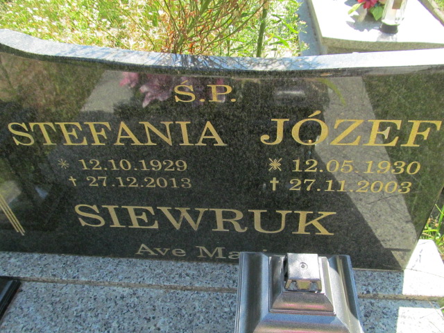 Józef SIEWRUK 1930 Gubin - Grobonet - Wyszukiwarka osób pochowanych