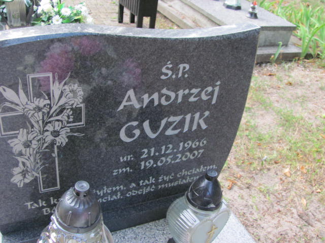 Andrzej Guzik 1966 Gubin - Grobonet - Wyszukiwarka osób pochowanych