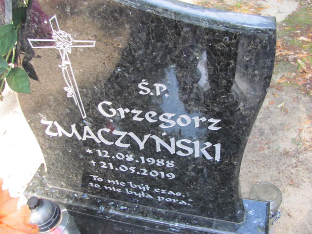 Grzegorz ZMACZYŃSKI 1988 Gubin - Grobonet - Wyszukiwarka osób pochowanych