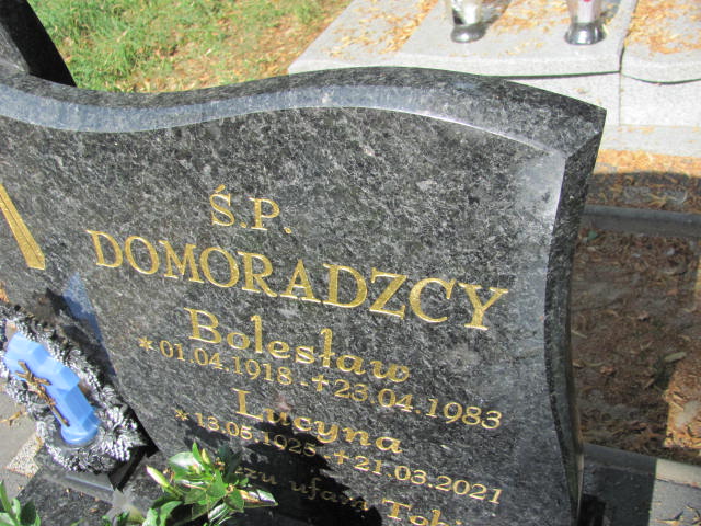 Bolesław DOMORADZKI 1918 Gubin - Grobonet - Wyszukiwarka osób pochowanych