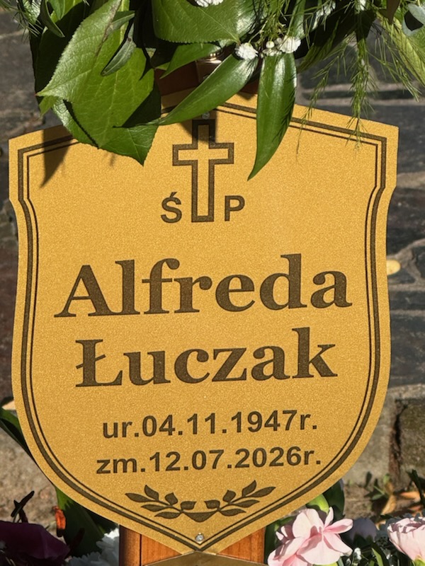 Grób ALFREDA ŁUCZAK