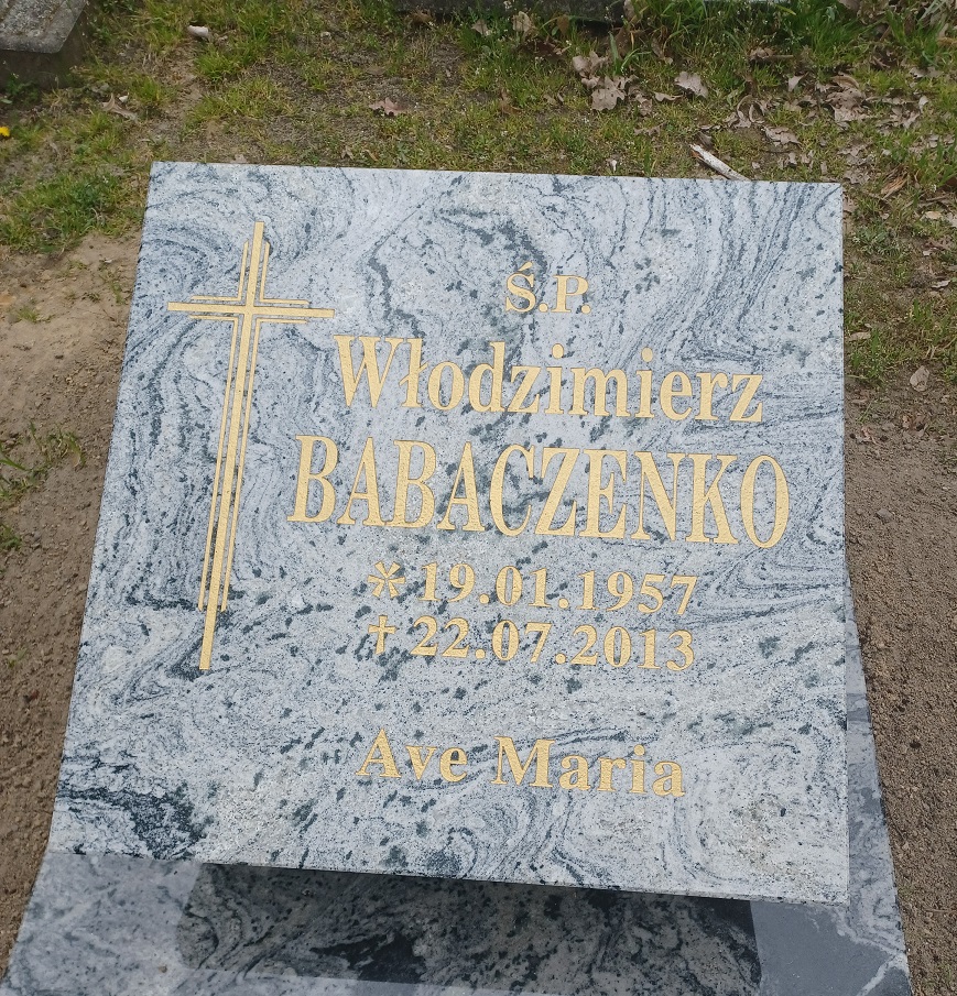 Grób WŁODZIMIERZ BABACZENKO