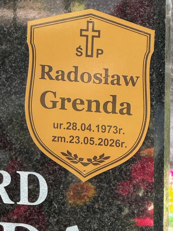 Grób KRYSTYNA GRENDA