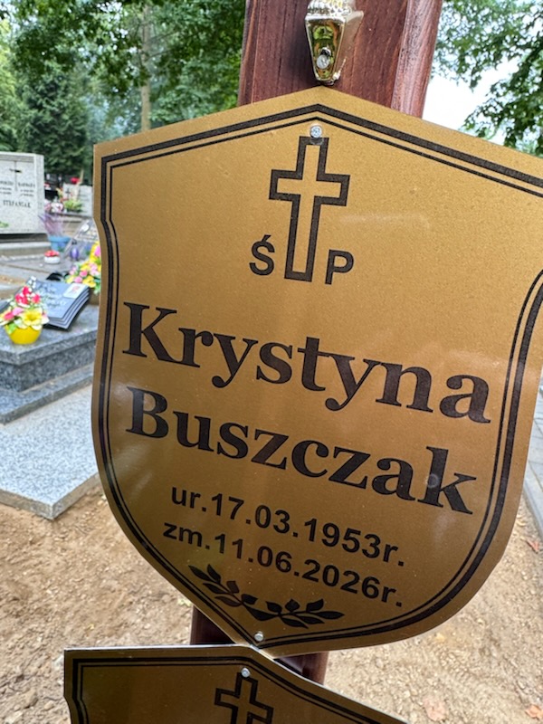 Grób KRYSTYNA BUSZCZAK