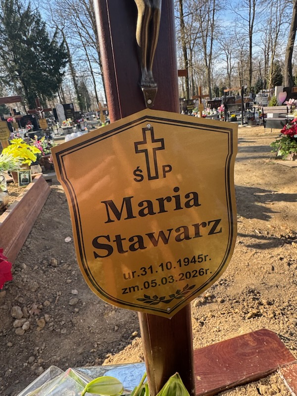 Grób MARIA STAWARZ